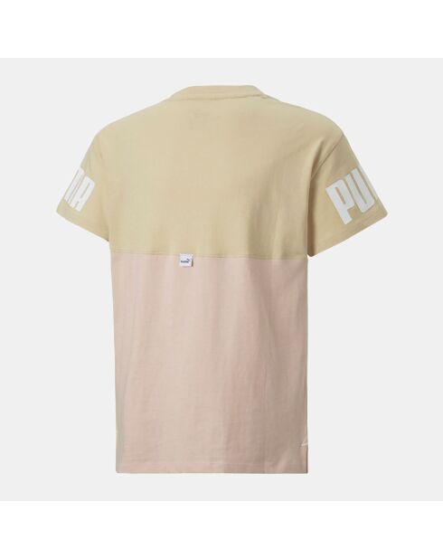 T-Shirt rose/beige